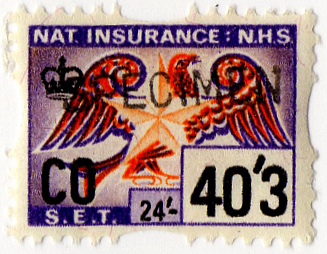 (447) 40/3d Orange & Purple (1969)