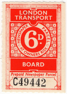 6d Prepaid Newspaper Parcel