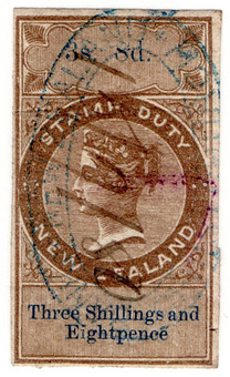 (27) 3/8d Brown & Blue (1866)