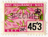(436) 45/3d Pink & Lime (1969)