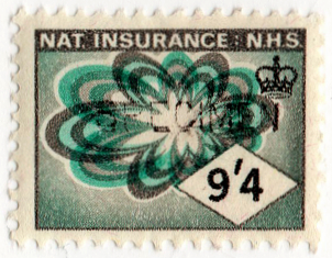 (un) 9/4d Grey & Turquoise (1967)