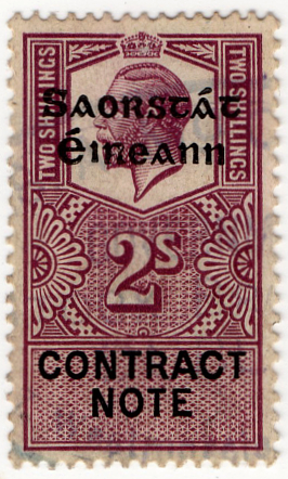 (34) 2/- Purple & Black (1922)