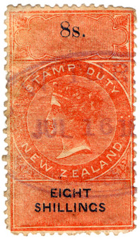 (106) 8/- Red-Brown & Blue (1867)