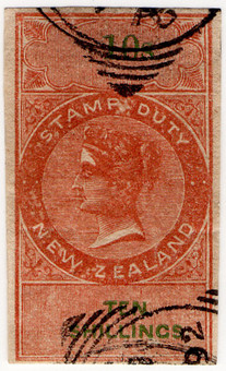 (52) 10/- Red-Brown & Green (1866)