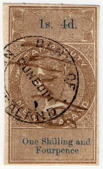 (14) 1/4d Brown & Blue (1866)