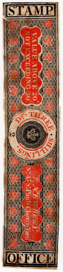 (72) 3/- Black & Red (1823)