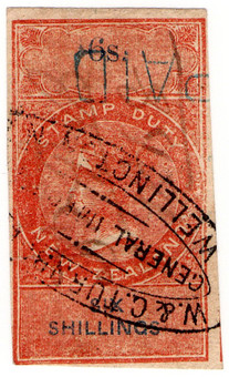 (36) 6/- Red & Blue (1866)