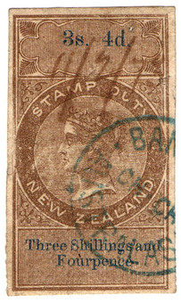(25) 3/4d Brown & Blue (1866)