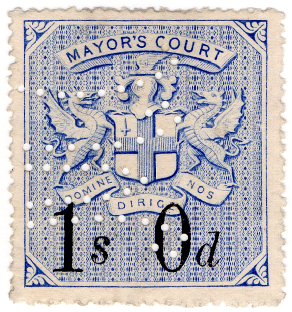 (23) 1/- Blue & Black (1902)