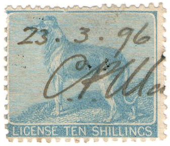 (02) 10/- Blue (1865)
