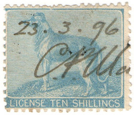 (02) 10/- Blue (1865)