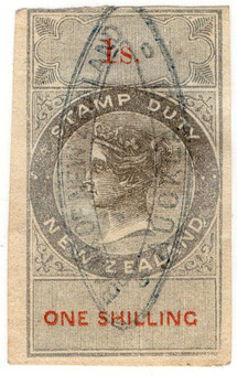 (10) 1/- Grey & Red (1866)
