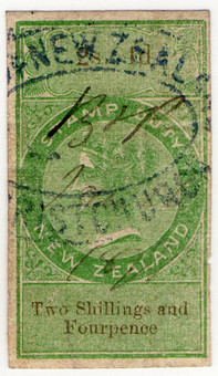 (19) 2/4d Green & Brown (1866)