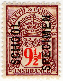 (50) 9½d Purple & Scarlet (1925)