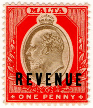 (19) 1d Red & Grey-Brown (1904)