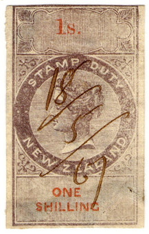 (11) 1/- Slate & Red (1866)