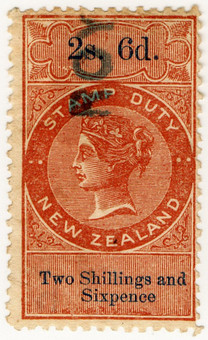 (186) 2/6d Brown & Blue (1880)