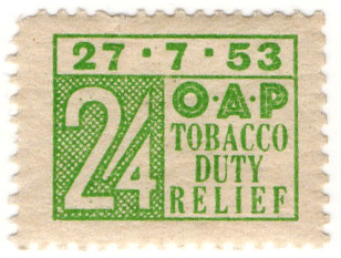 (un) 2/4d Green (1953)