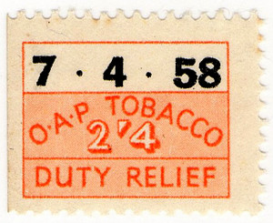 (09) 2/4d Orange & Black (1958)