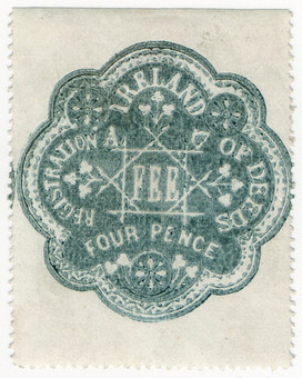(38) 4d Blue (1864)