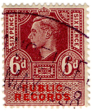 (36) 6d Claret & Vermillion (1947)