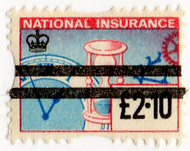 (741) £2.10 Rose & Cyan (1974)