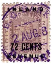 (26) 72c Lilac & Black (1888)