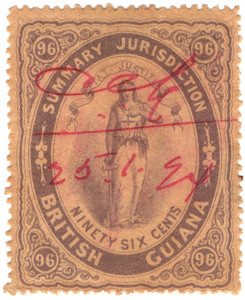 (08) 96c Lilac on Buff (1865)