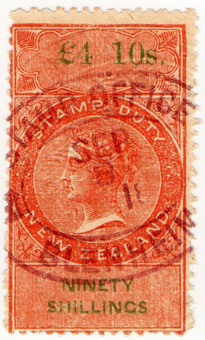 (125) £4 10/- Vermillion & Green (1867)