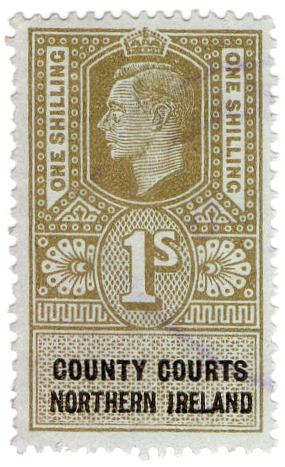 (14) 1/- Olive & Black (1949)