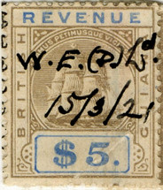 (44) $5 Brown-Grey & Blue (1911)