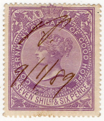 (28) 7/6d Lilac (1865)