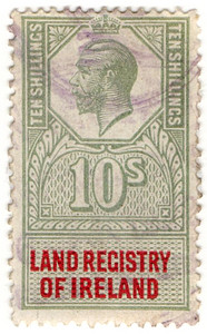 (15) 10/- Green & Red (1912)