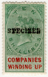 (09) 10/- Green & Red (1891)