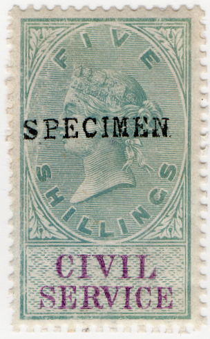 (22) 5/- Green & Lilac (1879)