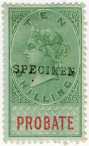 (27) 10/- Green & Carmine (1878)