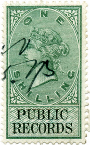 (16) 1/- Green & Black (1879)