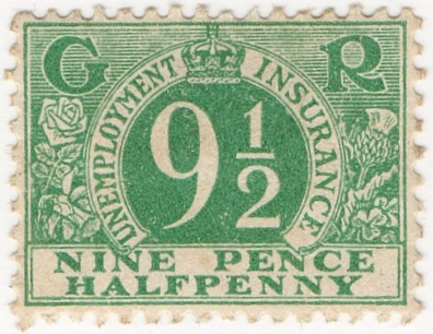 (76) 9½d Green (1922)