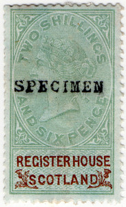 (30) 2/6d Green & Brown (1882)