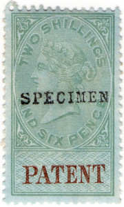 (36) 2/6d Green & Brown (1884)