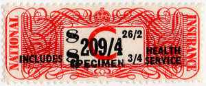 (59) 209/4d Red & Black (1963)