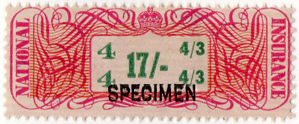 (07a) 17/- Pink & Green (1948)