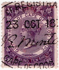 (69) £1 10/- Dark Purple (1873)