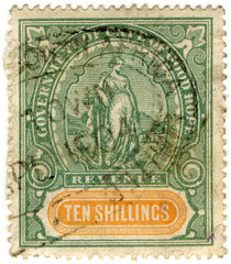 (137) 10/- Green & Orange (1898)