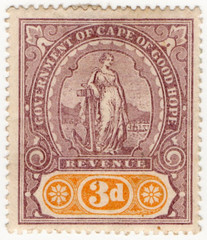 (129) 3d Lilac & Orange (1898)