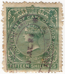 (67b) 15/- Green (1873)