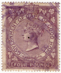 (73) £4 Dark Purple (1873)