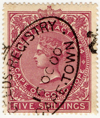 (120) 5/- Purple (1885)