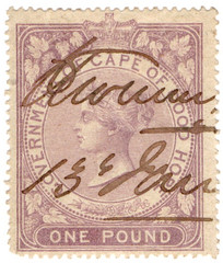 (34) £1 Lilac (1865)