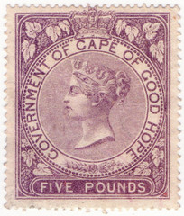 (42) £5 Lilac (1865)